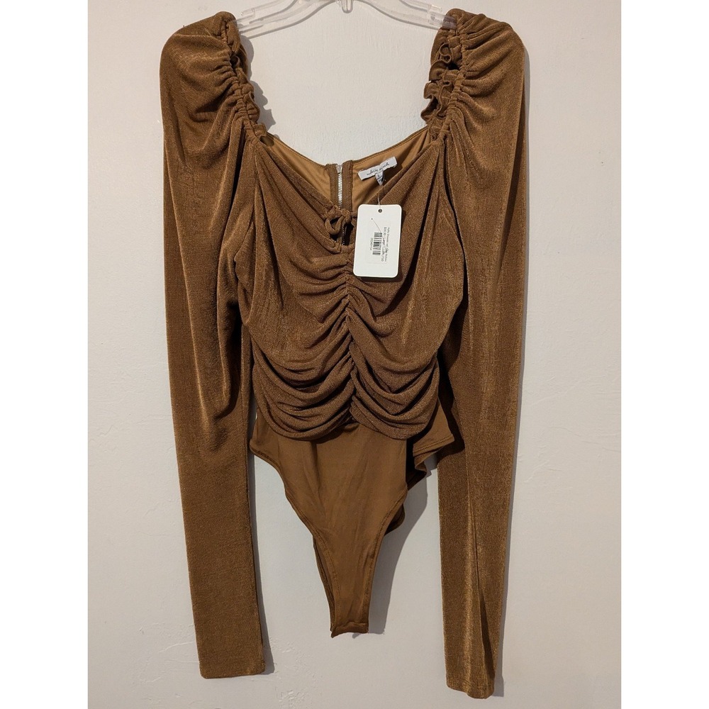 New bronze white birch shimmery bodysuit